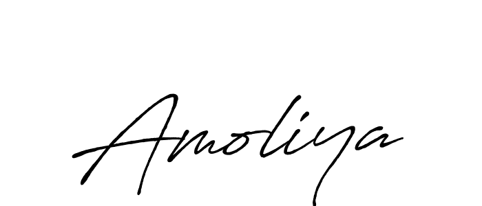 Create a beautiful signature design for name Amoliya. With this signature (Antro_Vectra_Bolder) fonts, you can make a handwritten signature for free. Amoliya signature style 7 images and pictures png
