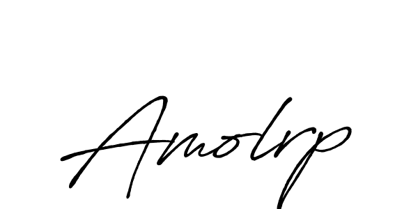 Make a beautiful signature design for name Amolrp. With this signature (Antro_Vectra_Bolder) style, you can create a handwritten signature for free. Amolrp signature style 7 images and pictures png