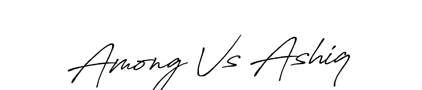 How to make Among Vs Ashiq signature? Antro_Vectra_Bolder is a professional autograph style. Create handwritten signature for Among Vs Ashiq name. Among Vs Ashiq signature style 7 images and pictures png