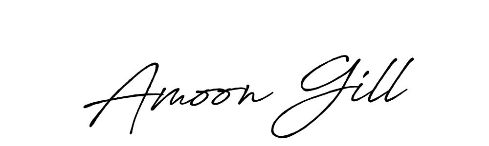 Also we have Amoon Gill name is the best signature style. Create professional handwritten signature collection using Antro_Vectra_Bolder autograph style. Amoon Gill signature style 7 images and pictures png