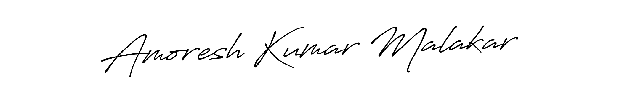 Create a beautiful signature design for name Amoresh Kumar Malakar. With this signature (Antro_Vectra_Bolder) fonts, you can make a handwritten signature for free. Amoresh Kumar Malakar signature style 7 images and pictures png