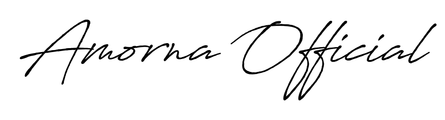 Create your official email sign-off with Amorna Official name in Antro_Vectra_Bolder style. Crisp, clean, and perfectly legible across all screens. Amorna Official signature style 7 images and pictures png