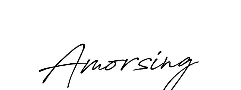 Amorsing stylish signature style. Best Handwritten Sign (Antro_Vectra_Bolder) for my name. Handwritten Signature Collection Ideas for my name Amorsing. Amorsing signature style 7 images and pictures png