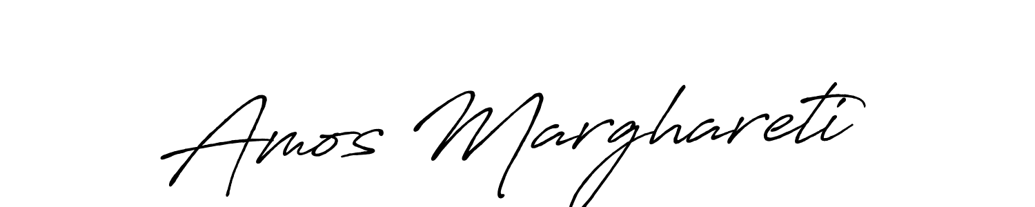 The best way (Antro_Vectra_Bolder) to make a short signature is to pick only two or three words in your name. The name Amos Marghareti include a total of six letters. For converting this name. Amos Marghareti signature style 7 images and pictures png