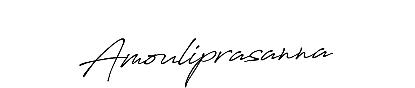 It looks lik you need a new signature style for name Amouliprasanna. Design unique handwritten (Antro_Vectra_Bolder) signature with our free signature maker in just a few clicks. Amouliprasanna signature style 7 images and pictures png