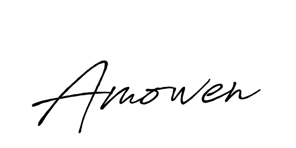 The best way (Antro_Vectra_Bolder) to make a short signature is to pick only two or three words in your name. The name Amowen include a total of six letters. For converting this name. Amowen signature style 7 images and pictures png