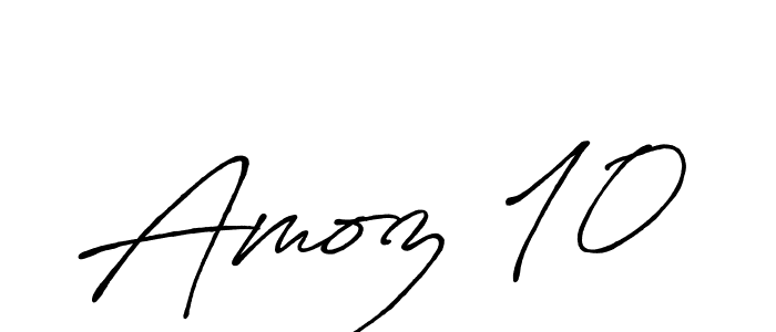 You should practise on your own different ways (Antro_Vectra_Bolder) to write your name (Amoz 10) in signature. don't let someone else do it for you. Amoz 10 signature style 7 images and pictures png