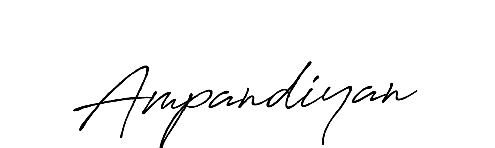 Design your own signature with our free online signature maker. With this signature software, you can create a handwritten (Antro_Vectra_Bolder) signature for name Ampandiyan. Ampandiyan signature style 7 images and pictures png