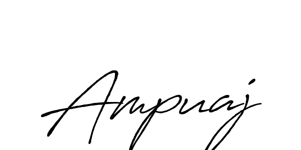 Create a beautiful signature design for name Ampuaj. With this signature (Antro_Vectra_Bolder) fonts, you can make a handwritten signature for free. Ampuaj signature style 7 images and pictures png
