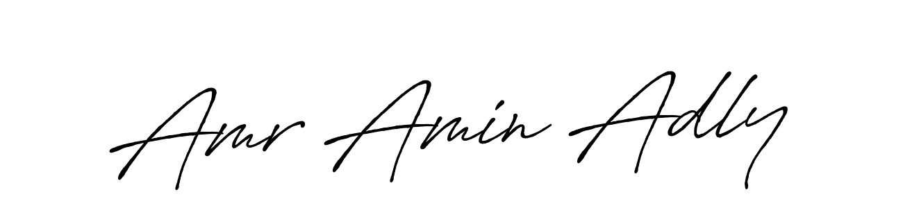 How to make Amr Amin Adly signature? Antro_Vectra_Bolder is a professional autograph style. Create handwritten signature for Amr Amin Adly name. Amr Amin Adly signature style 7 images and pictures png