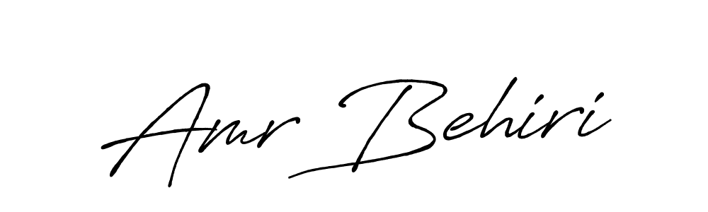 How to make Amr Behiri signature? Antro_Vectra_Bolder is a professional autograph style. Create handwritten signature for Amr Behiri name. Amr Behiri signature style 7 images and pictures png