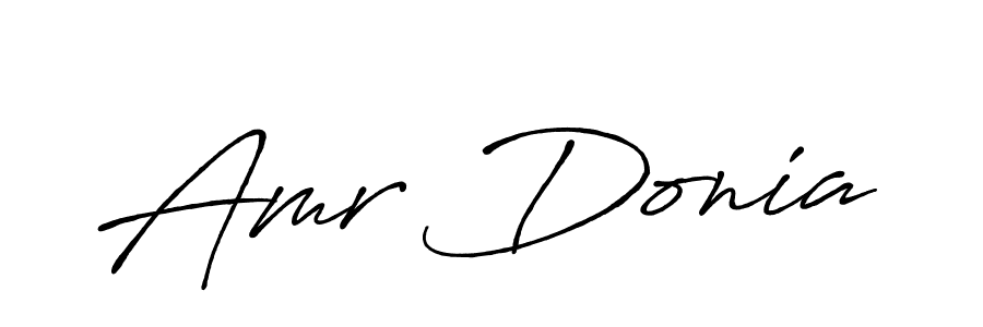 It looks lik you need a new signature style for name Amr Donia. Design unique handwritten (Antro_Vectra_Bolder) signature with our free signature maker in just a few clicks. Amr Donia signature style 7 images and pictures png