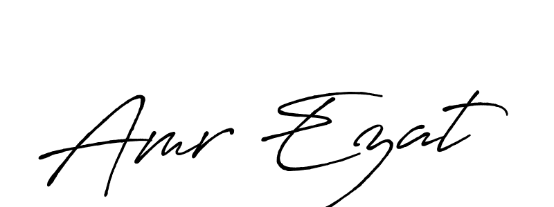 Make a beautiful signature design for name Amr Ezat. With this signature (Antro_Vectra_Bolder) style, you can create a handwritten signature for free. Amr Ezat signature style 7 images and pictures png