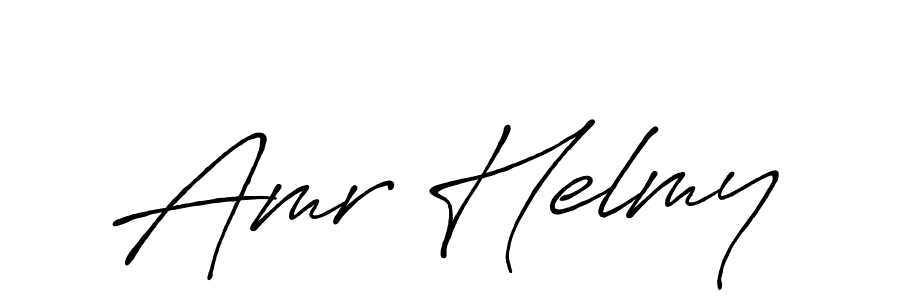 Design your own signature with our free online signature maker. With this signature software, you can create a handwritten (Antro_Vectra_Bolder) signature for name Amr Helmy. Amr Helmy signature style 7 images and pictures png