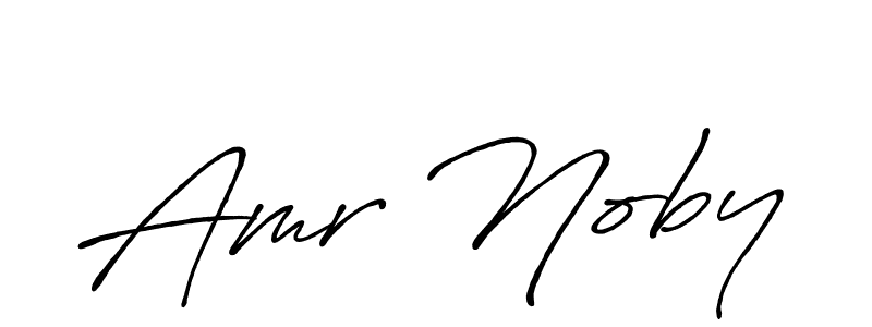 You can use this online signature creator to create a handwritten signature for the name Amr Noby. This is the best online autograph maker. Amr Noby signature style 7 images and pictures png