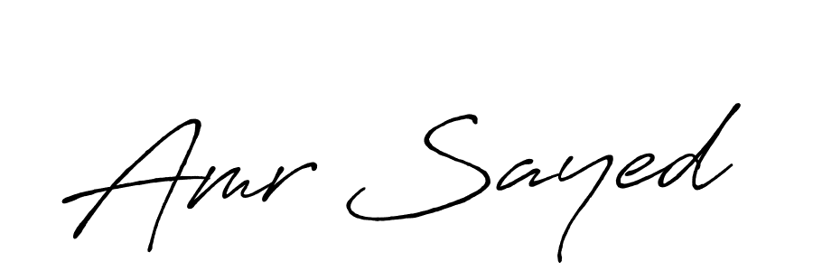 Amr Sayed stylish signature style. Best Handwritten Sign (Antro_Vectra_Bolder) for my name. Handwritten Signature Collection Ideas for my name Amr Sayed. Amr Sayed signature style 7 images and pictures png