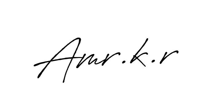 You should practise on your own different ways (Antro_Vectra_Bolder) to write your name (Amr.k.r) in signature. don't let someone else do it for you. Amr.k.r signature style 7 images and pictures png