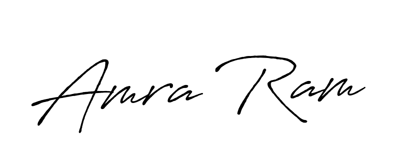 You should practise on your own different ways (Antro_Vectra_Bolder) to write your name (Amra Ram) in signature. don't let someone else do it for you. Amra Ram signature style 7 images and pictures png