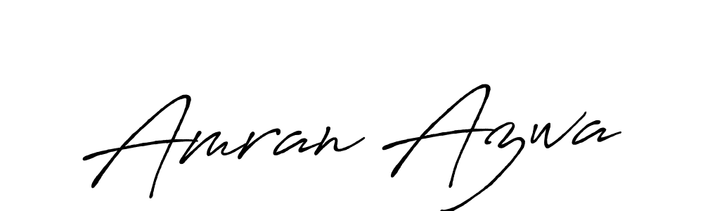 Also we have Amran Azwa name is the best signature style. Create professional handwritten signature collection using Antro_Vectra_Bolder autograph style. Amran Azwa signature style 7 images and pictures png