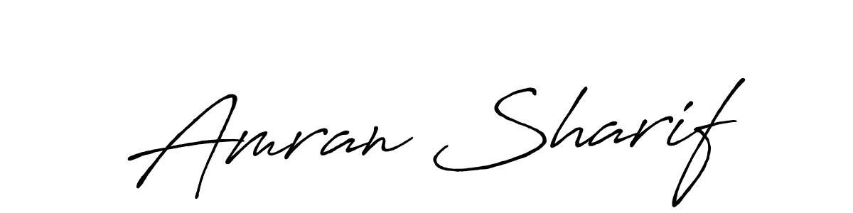 Make a beautiful signature design for name Amran Sharif. Use this online signature maker to create a handwritten signature for free. Amran Sharif signature style 7 images and pictures png