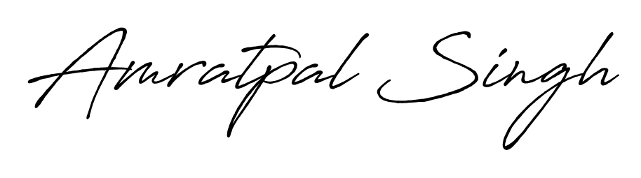 A modern signature idea for name Amratpal Singh using Antro_Vectra_Bolder font. Clean strokes and elegant curves make it stand out instantly. Amratpal Singh signature style 7 images and pictures png