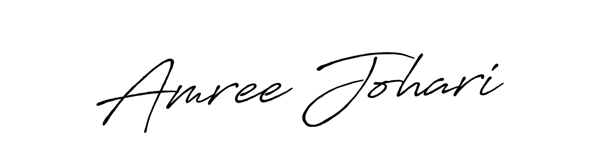 Use a signature maker to create a handwritten signature online. With this signature software, you can design (Antro_Vectra_Bolder) your own signature for name Amree Johari. Amree Johari signature style 7 images and pictures png