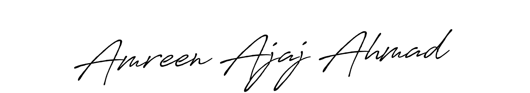 How to Draw Amreen Ajaj Ahmad signature style? Antro_Vectra_Bolder is a latest design signature styles for name Amreen Ajaj Ahmad. Amreen Ajaj Ahmad signature style 7 images and pictures png