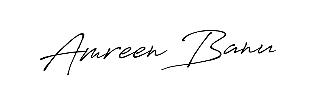 Also You can easily find your signature by using the search form. We will create Amreen Banu name handwritten signature images for you free of cost using Antro_Vectra_Bolder sign style. Amreen Banu signature style 7 images and pictures png