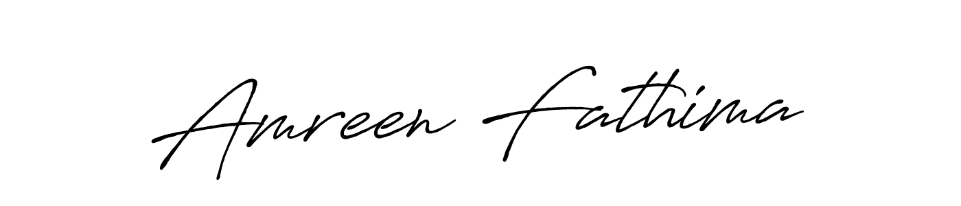 Create a beautiful signature design for name Amreen Fathima. With this signature (Antro_Vectra_Bolder) fonts, you can make a handwritten signature for free. Amreen Fathima signature style 7 images and pictures png