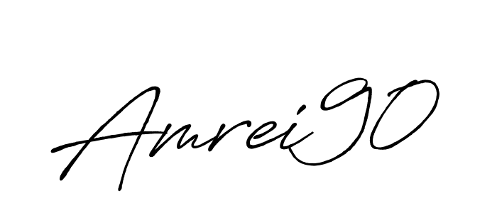 Also we have Amrei90 name is the best signature style. Create professional handwritten signature collection using Antro_Vectra_Bolder autograph style. Amrei90 signature style 7 images and pictures png