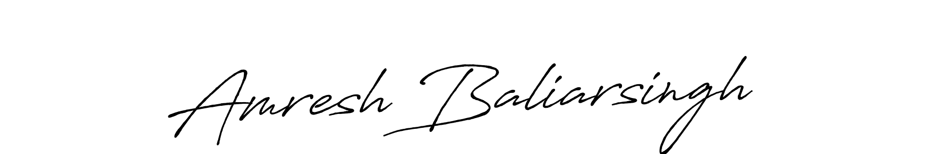 Design your own signature with our free online signature maker. With this signature software, you can create a handwritten (Antro_Vectra_Bolder) signature for name Amresh Baliarsingh. Amresh Baliarsingh signature style 7 images and pictures png