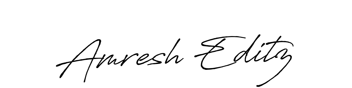 Once you've used our free online signature maker to create your best signature Antro_Vectra_Bolder style, it's time to enjoy all of the benefits that Amresh Editz name signing documents. Amresh Editz signature style 7 images and pictures png