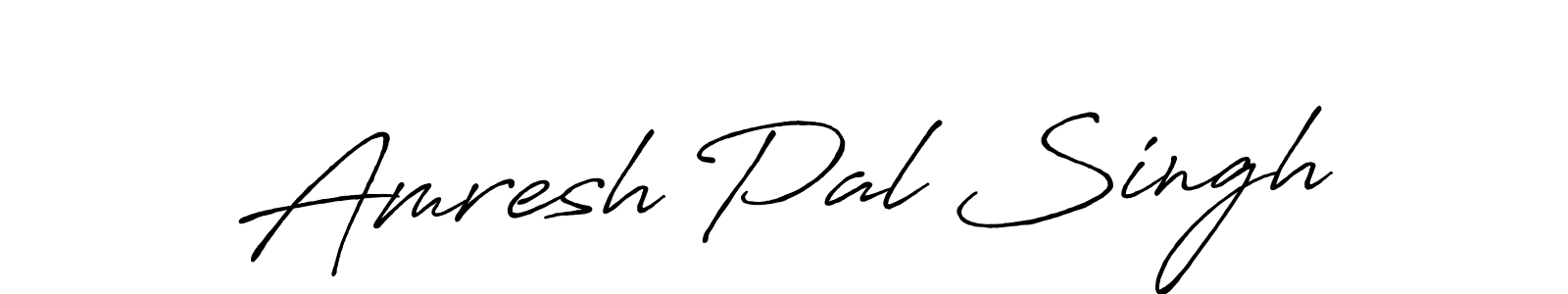 Also we have Amresh Pal Singh name is the best signature style. Create professional handwritten signature collection using Antro_Vectra_Bolder autograph style. Amresh Pal Singh signature style 7 images and pictures png