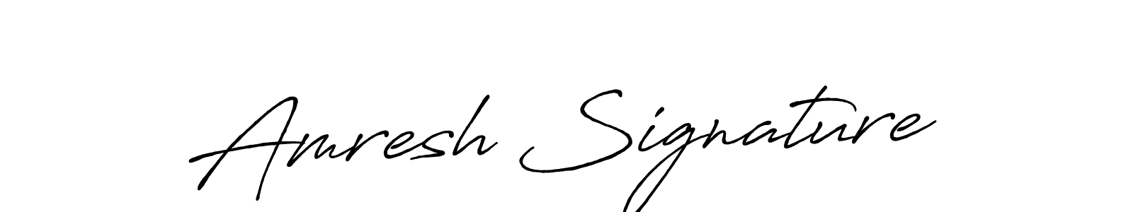 Make a beautiful signature design for name Amresh Signature. With this signature (Antro_Vectra_Bolder) style, you can create a handwritten signature for free. Amresh Signature signature style 7 images and pictures png