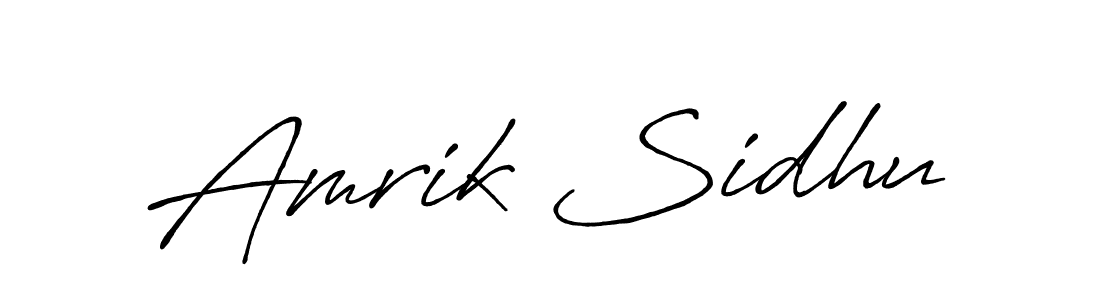 Also we have Amrik Sidhu name is the best signature style. Create professional handwritten signature collection using Antro_Vectra_Bolder autograph style. Amrik Sidhu signature style 7 images and pictures png