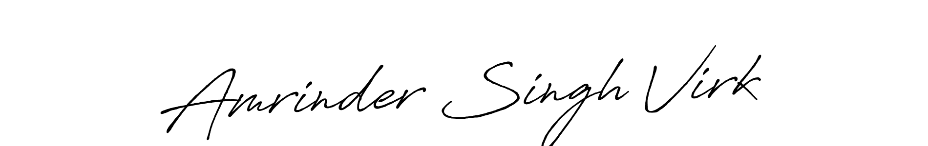 Make a beautiful signature design for name Amrinder Singh Virk. With this signature (Antro_Vectra_Bolder) style, you can create a handwritten signature for free. Amrinder Singh Virk signature style 7 images and pictures png