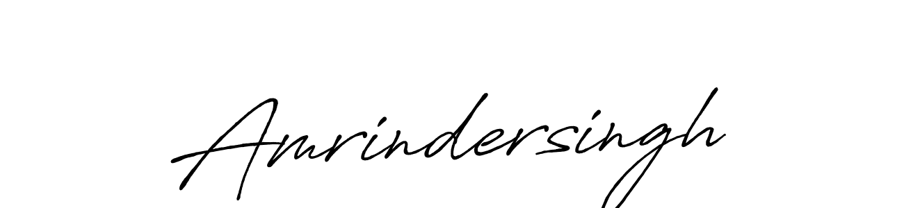 How to make Amrindersingh signature? Antro_Vectra_Bolder is a professional autograph style. Create handwritten signature for Amrindersingh name. Amrindersingh signature style 7 images and pictures png