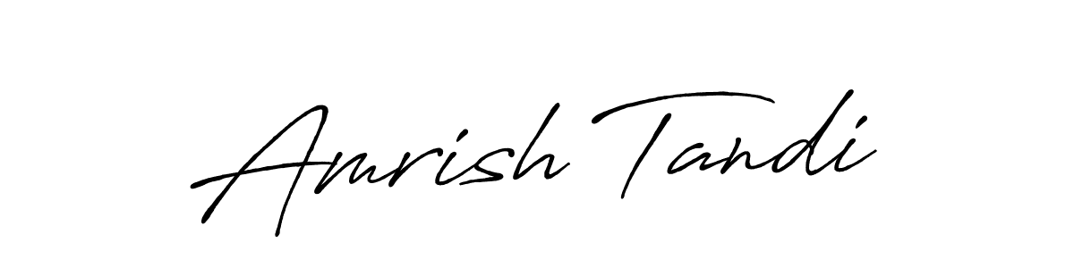 Design your own signature with our free online signature maker. With this signature software, you can create a handwritten (Antro_Vectra_Bolder) signature for name Amrish Tandi. Amrish Tandi signature style 7 images and pictures png