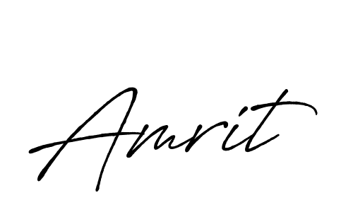 Make a beautiful signature design for name Amrit. With this signature (Antro_Vectra_Bolder) style, you can create a handwritten signature for free. Amrit signature style 7 images and pictures png
