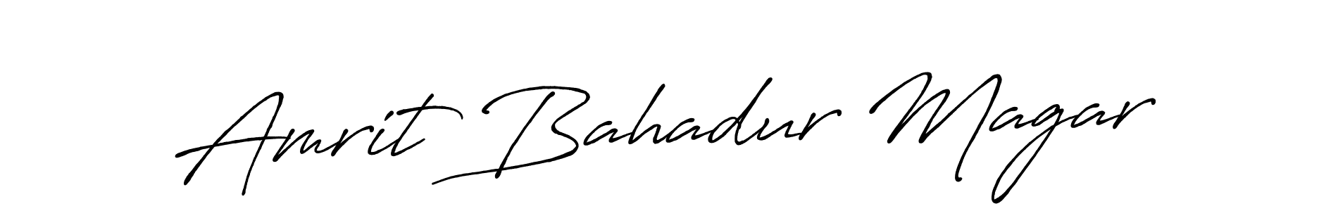 Design your own signature with our free online signature maker. With this signature software, you can create a handwritten (Antro_Vectra_Bolder) signature for name Amrit Bahadur Magar. Amrit Bahadur Magar signature style 7 images and pictures png