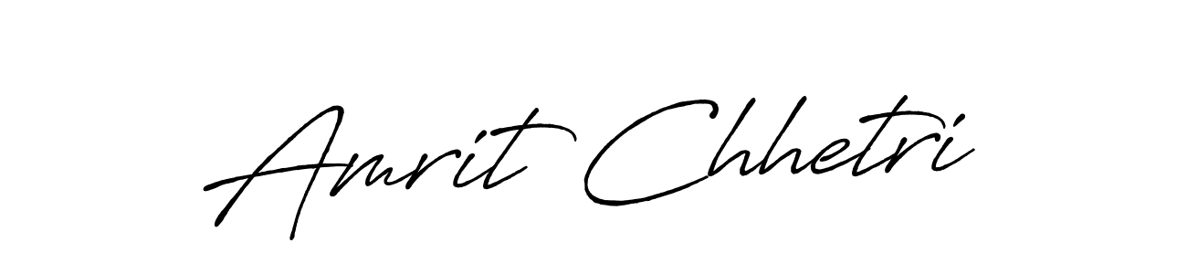 Design your own signature with our free online signature maker. With this signature software, you can create a handwritten (Antro_Vectra_Bolder) signature for name Amrit Chhetri. Amrit Chhetri signature style 7 images and pictures png