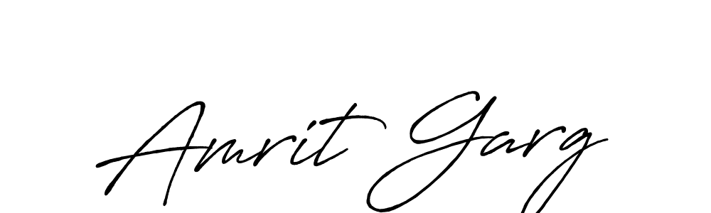 Design your own signature with our free online signature maker. With this signature software, you can create a handwritten (Antro_Vectra_Bolder) signature for name Amrit Garg. Amrit Garg signature style 7 images and pictures png