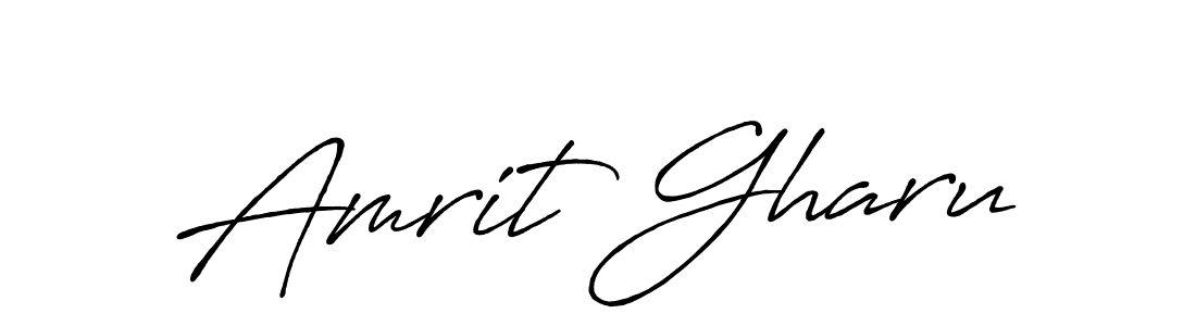 Here are the top 10 professional signature styles for the name Amrit Gharu. These are the best autograph styles you can use for your name. Amrit Gharu signature style 7 images and pictures png