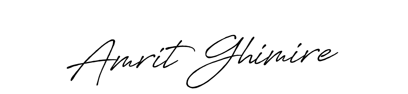 Make a short Amrit Ghimire signature style. Manage your documents anywhere anytime using Antro_Vectra_Bolder. Create and add eSignatures, submit forms, share and send files easily. Amrit Ghimire signature style 7 images and pictures png