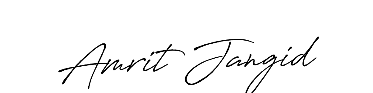 It looks lik you need a new signature style for name Amrit Jangid. Design unique handwritten (Antro_Vectra_Bolder) signature with our free signature maker in just a few clicks. Amrit Jangid signature style 7 images and pictures png
