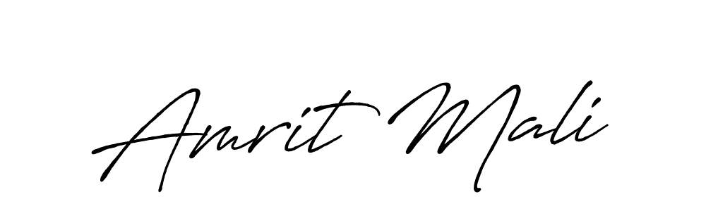 Make a short Amrit Mali signature style. Manage your documents anywhere anytime using Antro_Vectra_Bolder. Create and add eSignatures, submit forms, share and send files easily. Amrit Mali signature style 7 images and pictures png