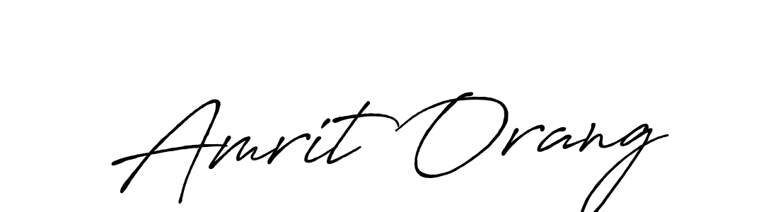 Design your own signature with our free online signature maker. With this signature software, you can create a handwritten (Antro_Vectra_Bolder) signature for name Amrit Orang. Amrit Orang signature style 7 images and pictures png