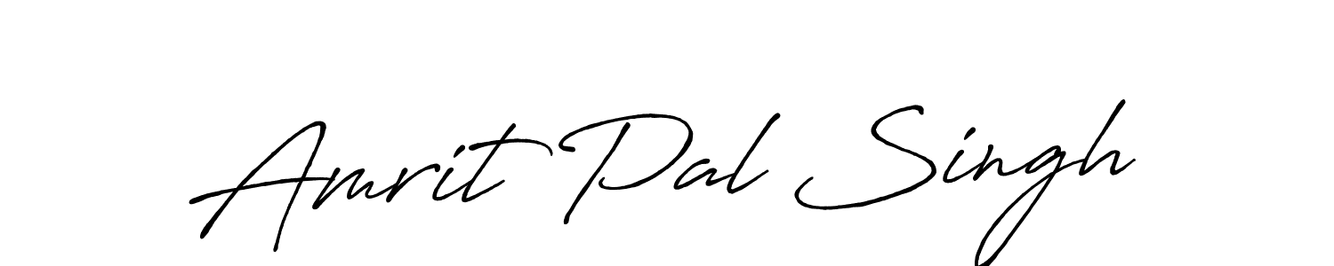 It looks lik you need a new signature style for name Amrit Pal Singh. Design unique handwritten (Antro_Vectra_Bolder) signature with our free signature maker in just a few clicks. Amrit Pal Singh signature style 7 images and pictures png