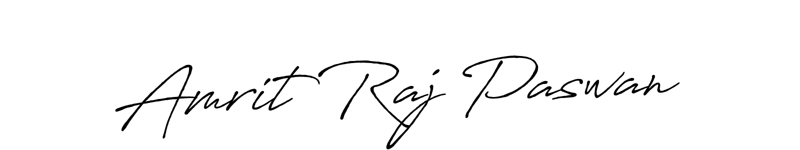 How to make Amrit Raj Paswan name signature. Use Antro_Vectra_Bolder style for creating short signs online. This is the latest handwritten sign. Amrit Raj Paswan signature style 7 images and pictures png