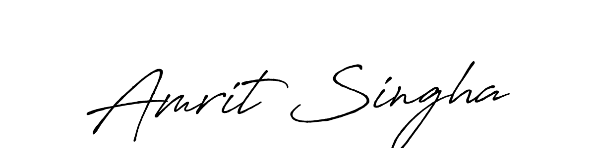 How to Draw Amrit Singha signature style? Antro_Vectra_Bolder is a latest design signature styles for name Amrit Singha. Amrit Singha signature style 7 images and pictures png